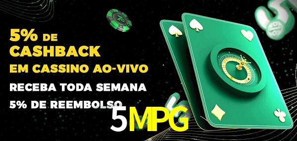 Promoções do cassino ao Vivo 5MPG
